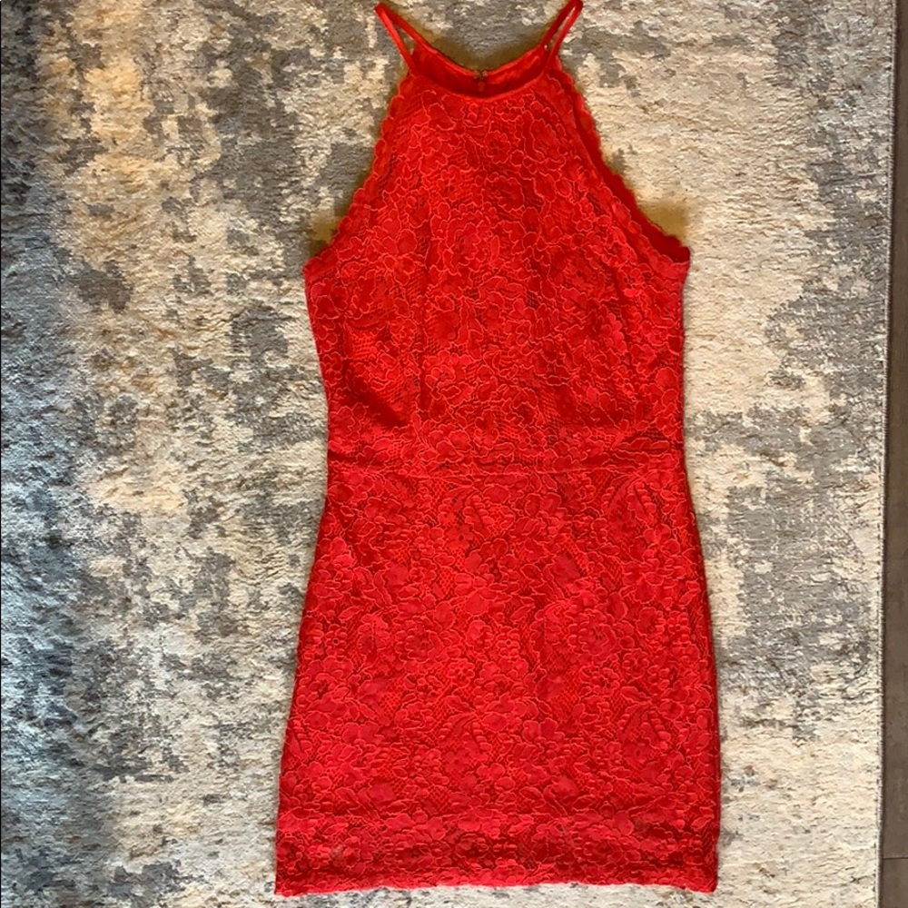 Yumi Kim Red Lace Dress